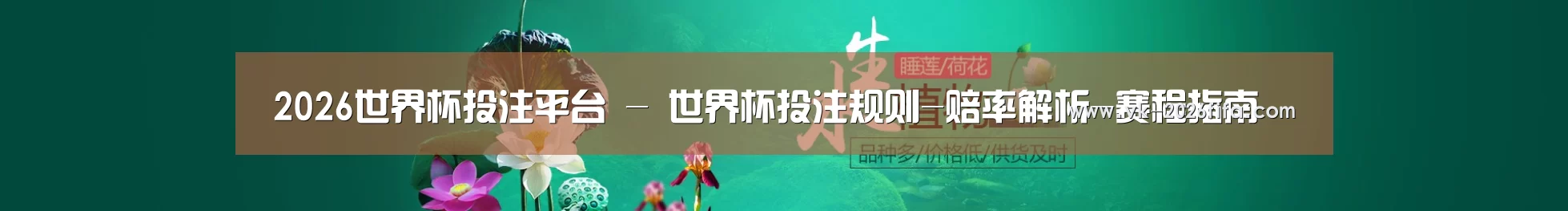 鲜花水草花卉网站模板